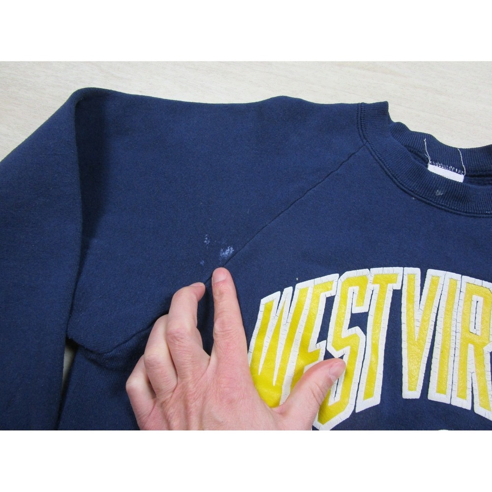Vintage West Virginia University Sweatshirt (L) WVU College Seal 1980's USA FOTL - Picture 4 of 10